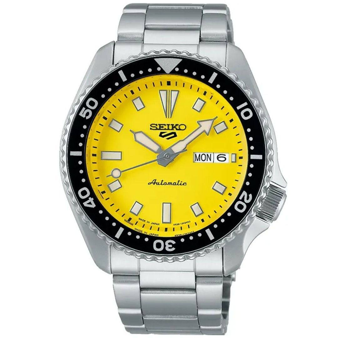 Seiko yellow deals face watch