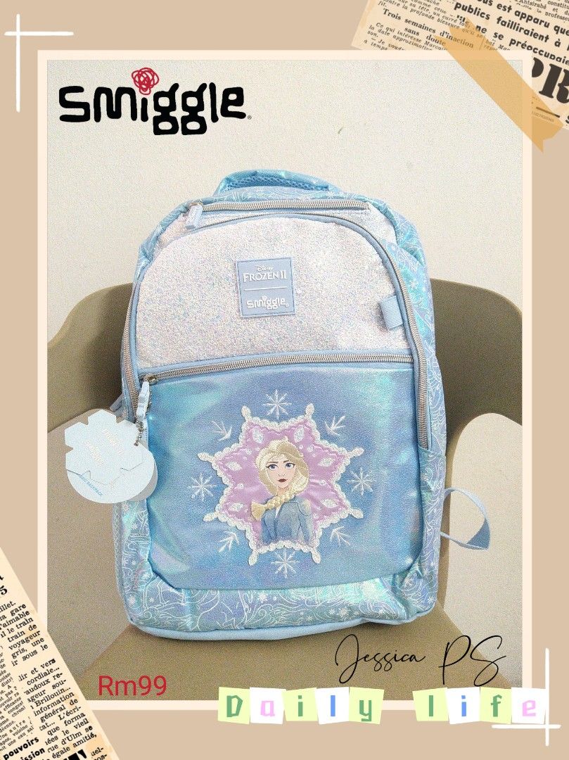 Smiggle hotsell frozen backpack