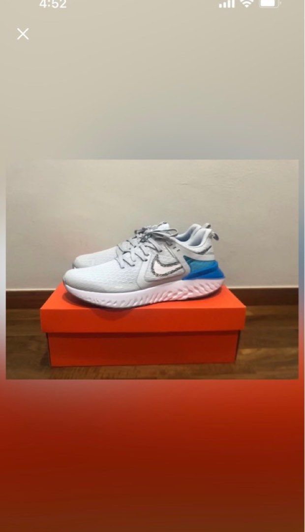 Nike legend react wolf grey online