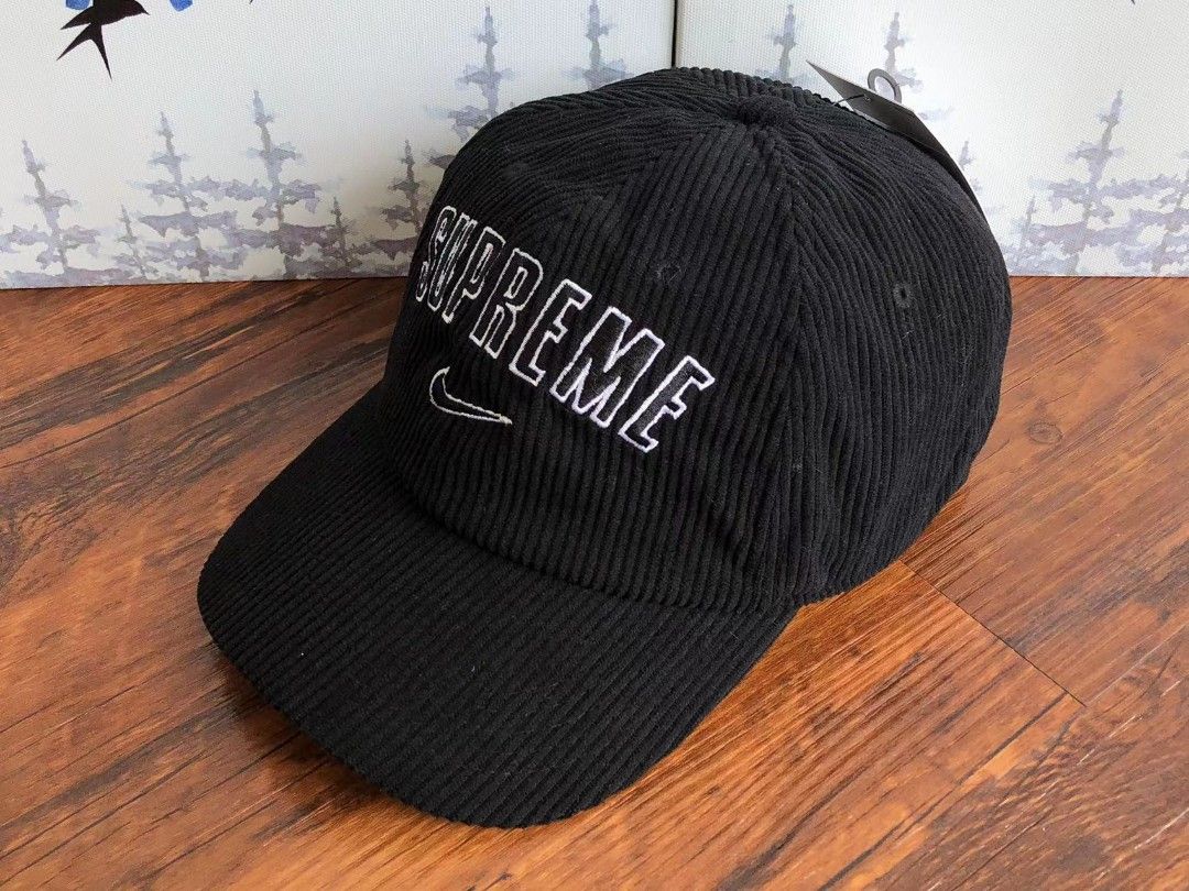 Supreme × Nike Corduroy Cap Black - 帽子