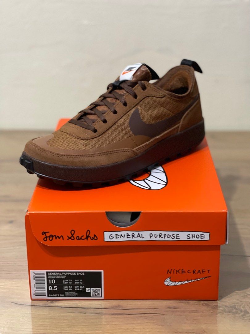 Nike X Tom Sachs General Purpose Shoes Mens US 8.5 \u0026 US 9, Men's Fashion,  Footwear, Sneakers on Carousell