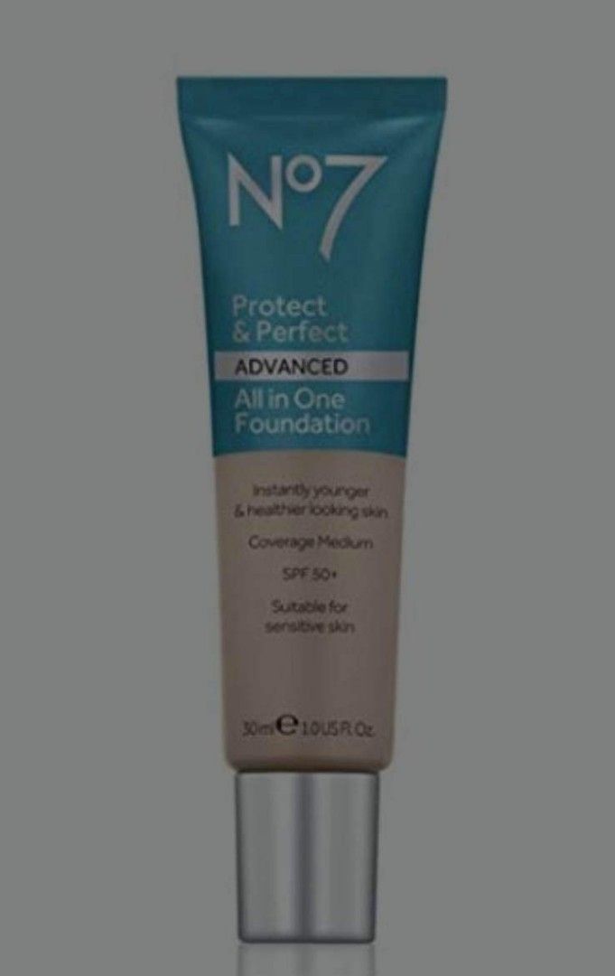 NO7 PROTECT & PERFECT ADVANCED ALL IN ONE FOUNDATION SPF50 (Category: Makeup) located in Valenzuela. Submitted by prettyjhoza_23 (Listing ID 1214270144, Image 1). Description: About this item Revolutionary foundation - PORCELAIN Optical blurring particles instantly reduced Flexible polymer film sits over lines Actively reduces the appearance of fine lines SPF 50 and potent antioxidants protect the skin from long-term UVA.