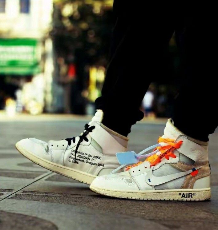 Air jordan 1 on sale off white white