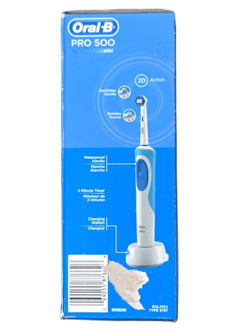 OralB Pro 500 Precision Clean Rechargeable Toothbrush, Beauty