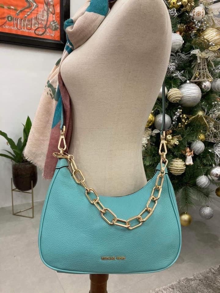 💯ORIGINAL MICHAEL KORS CORA TEAL 2-WAY BAG (Category: Luxury Bags & Wallets) located in Quezon City. Submitted by ashongsstore (Listing ID 1214211832, Image 1). Description: 〽️MICHÁEL K0RS〽️ 🇵🇭ONHAND🇵🇭 ‼️Please look at our pictures as that is exactly what you are purchasing‼️ 💯GUARANTEED ORIGINAL AND AUTHENTIC or TRIPLE YOUR MONEY BACK! Not REPLICA, OEM, TOP GRADE QUALITY, AUTHENTIC QUALITY or Any other Terms to DENOTE FAKE! 😎 . . BUY WITH