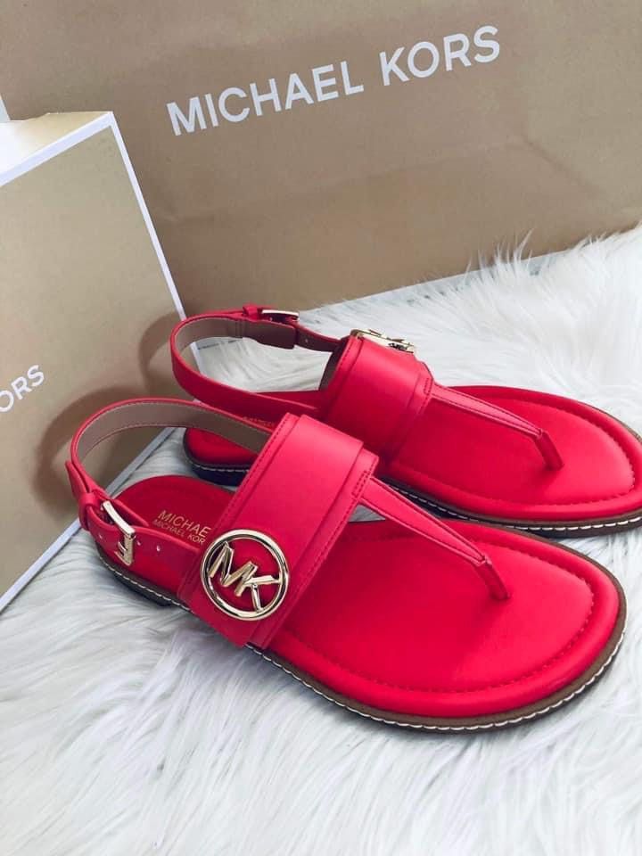 ?ORIGINAL MICHAEL KORS RED THONG, Luxury, Sneakers & Footwear on Carousell