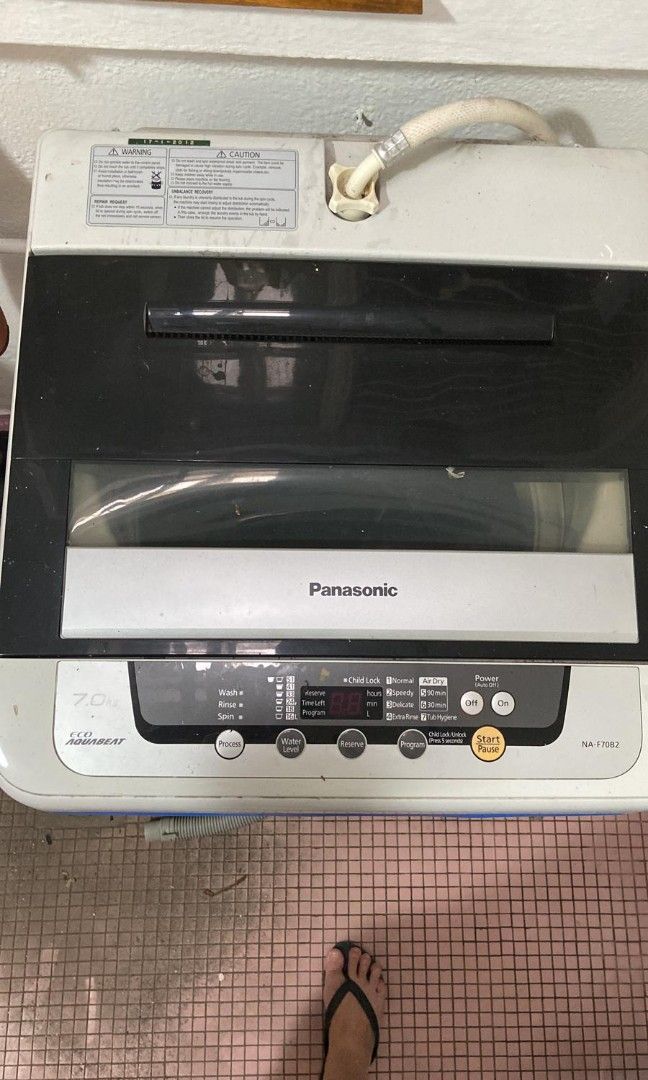 Panasonic 7kg washer NAF70B2, TV & Home Appliances, Washing Machines