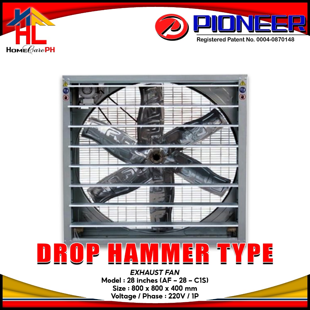 PIONEER DROP HAMMER TYPE EXHAUST FAN 28