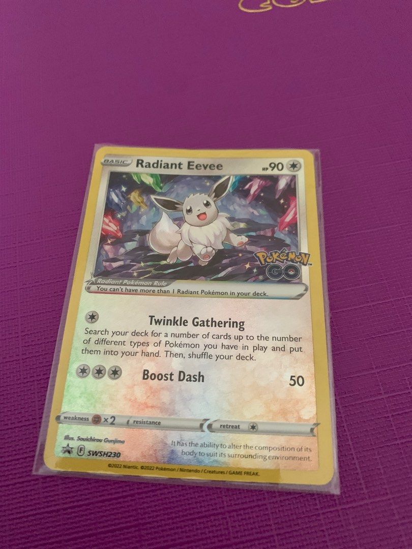 Pokemon Go Radiant Eevee, Hobbies & Toys, Toys & Games on Carousell