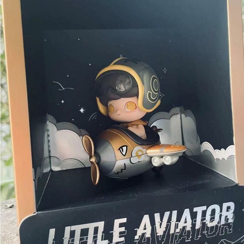 [POPMART LIMITED EDITION] DIMOO LITTLE AVIATOR 100% FIGURINE COLLECTORS  FIGURINE