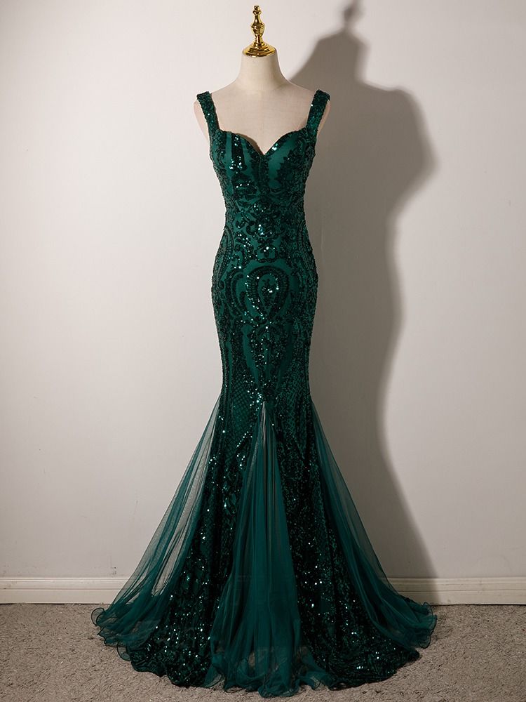 Red and gold mermaid dress outlet