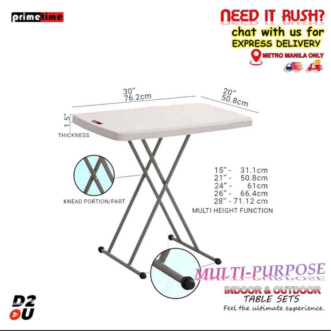 Primetime Table Primetime Multipurpose Table, Furniture & Home Living, Furniture ...