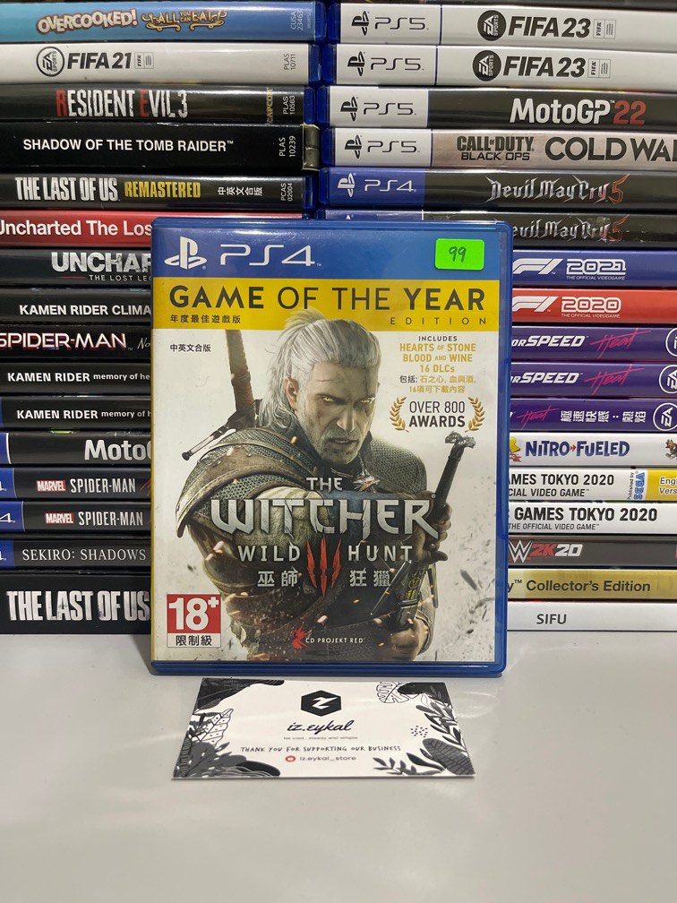 The Witcher 3 Wild Hunt Game of the Year Edition PS4 English Chinese Sealed