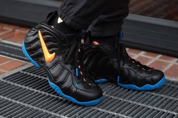 nike air foamposite pro knicks mens