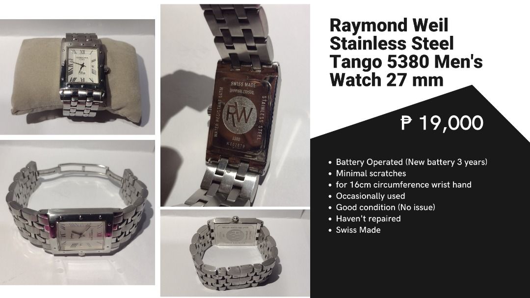 Raymond weil hotsell tango 5380