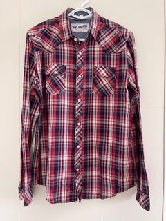 Red Herring Checkered Long Sleeves Polo