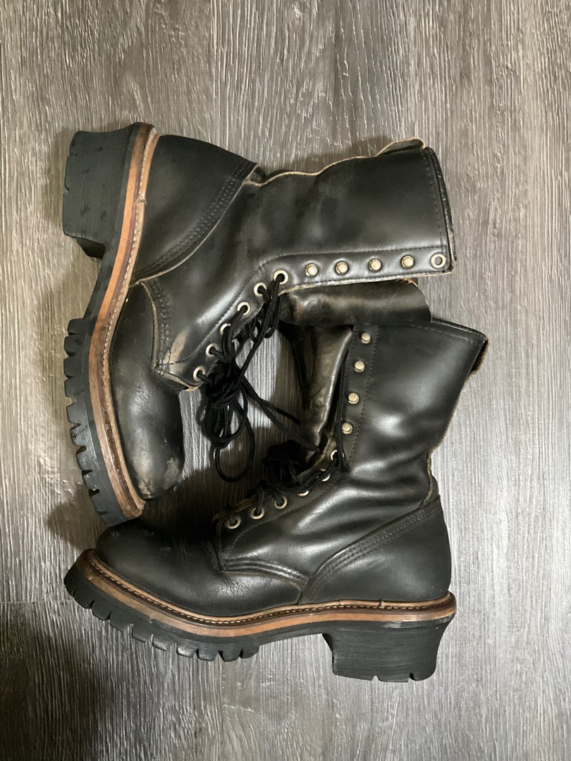 Red wing 10 clearance inch logger boots