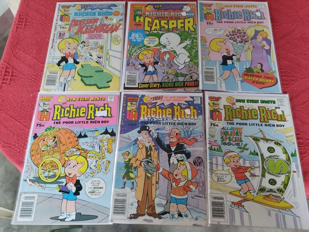 Richie Rich comics (Category: Comics & Manga) located in Tuguegarao City. Submitted by bleem22 (Listing ID 1214241557, Image 1). Description: Richie Rich comics 120 each discount for multiple copies or lot.