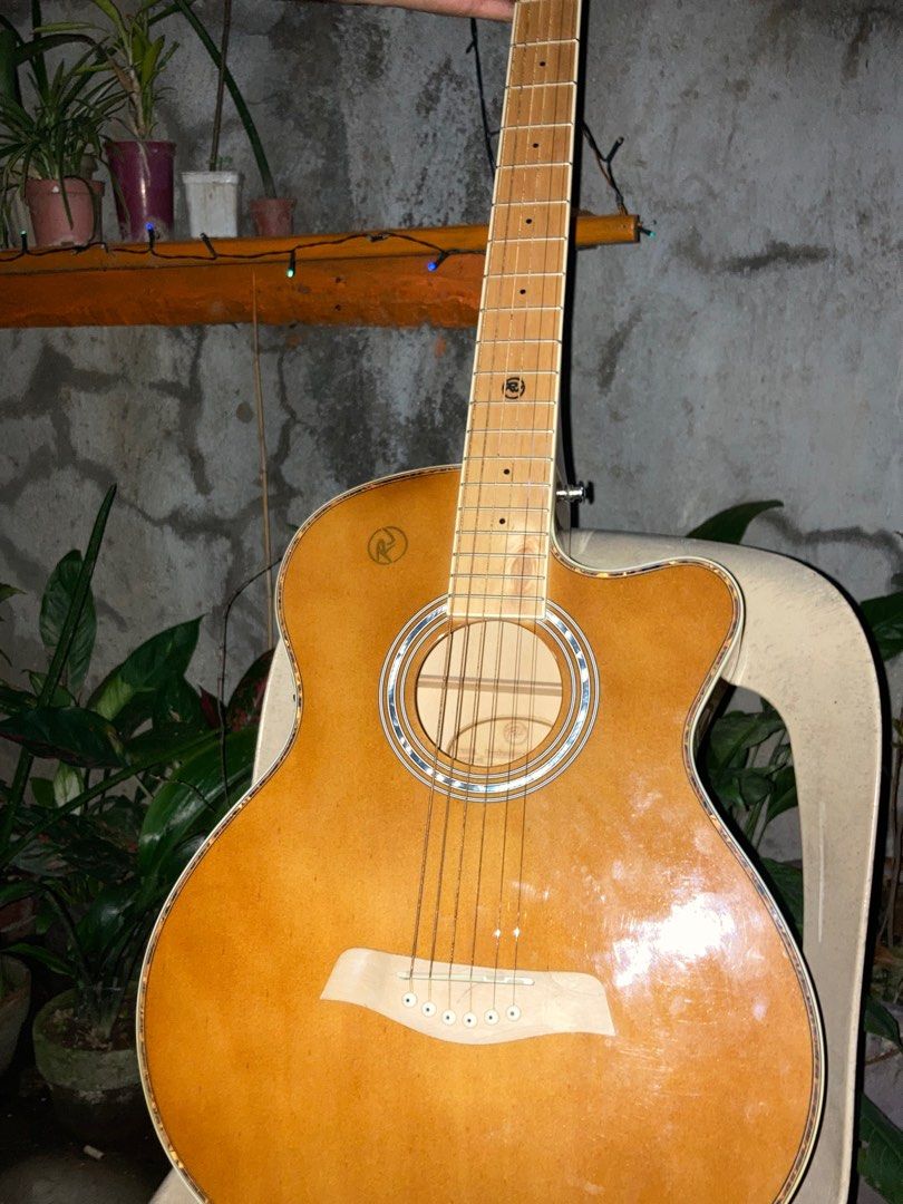 RJ Acoustic Guitar, Hobbies & Toys, Music & Media, Musical Instruments