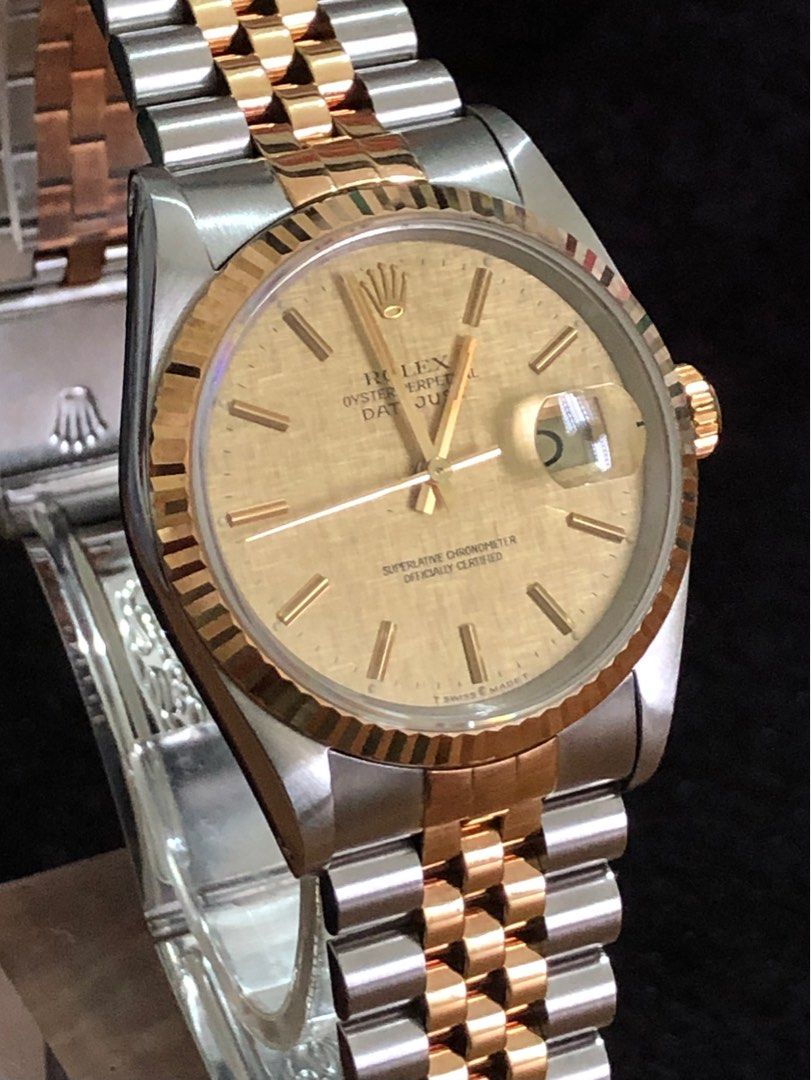 Rolex datejust mens discount watch 16233