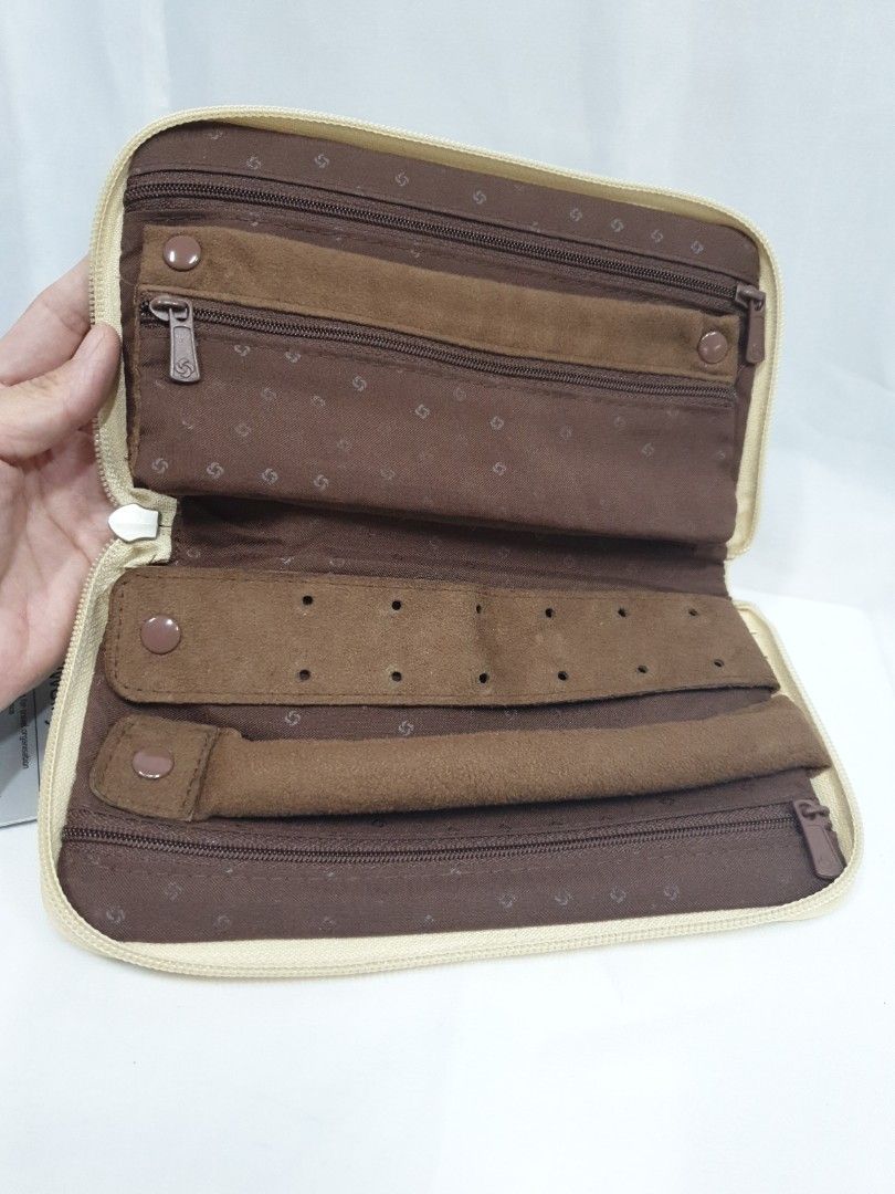 Samsonite jewelry folder travel pouch, Women's Fashion, Bags & Wallets