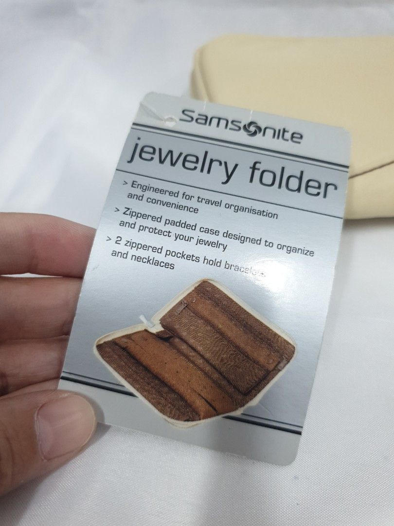 Samsonite jewelry folder travel pouch, Women's Fashion, Bags & Wallets