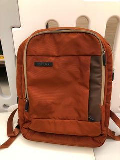 Samsonite Red男士帆布橘色筆電後背包