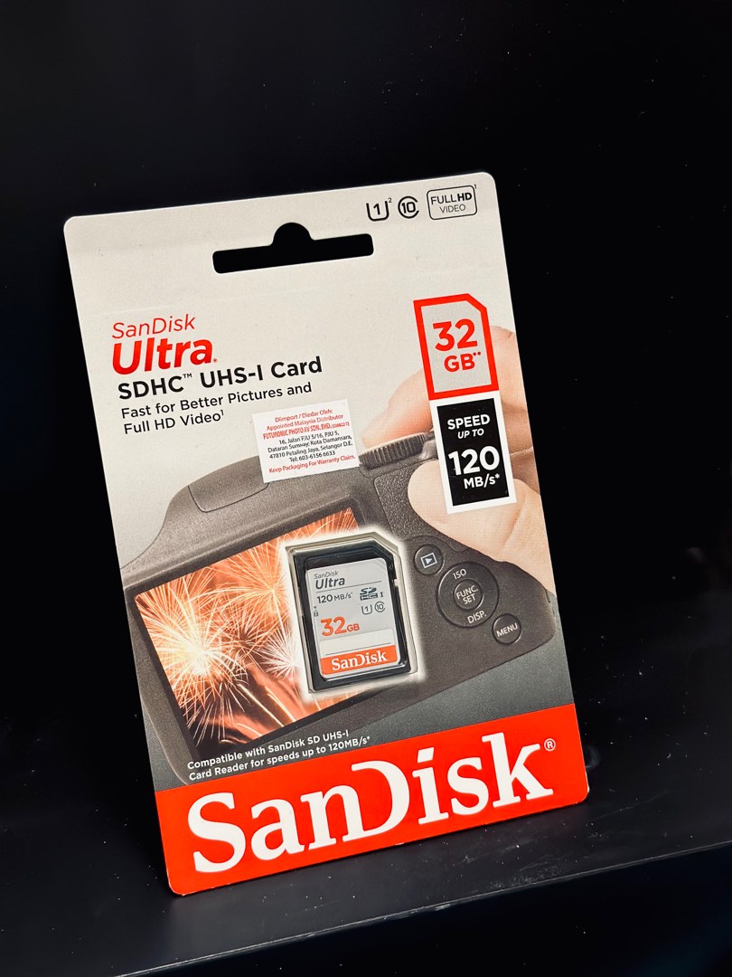 SanDisk Ultra 32gb memory card, Photography, Photography Accessories