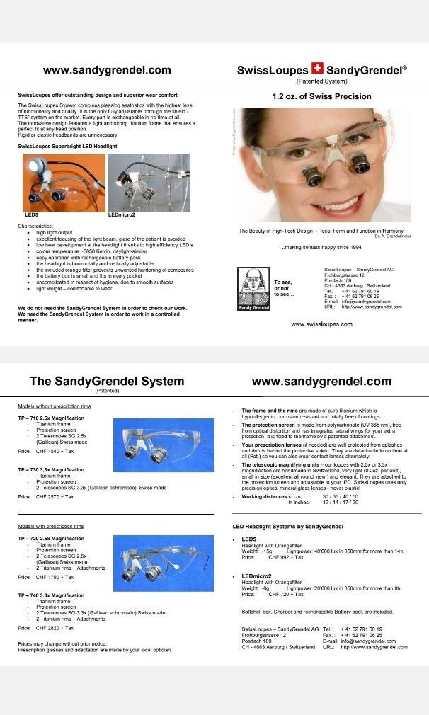 Sandy Grendel Swiss Loupes, Women's Fashion, Watches & Accessories