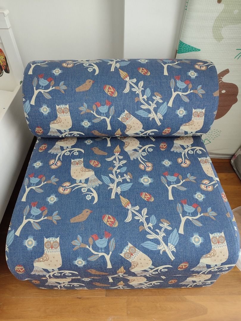 Seahorse Fabric Sofa Bed with Removable Cover, Furniture & Home Living