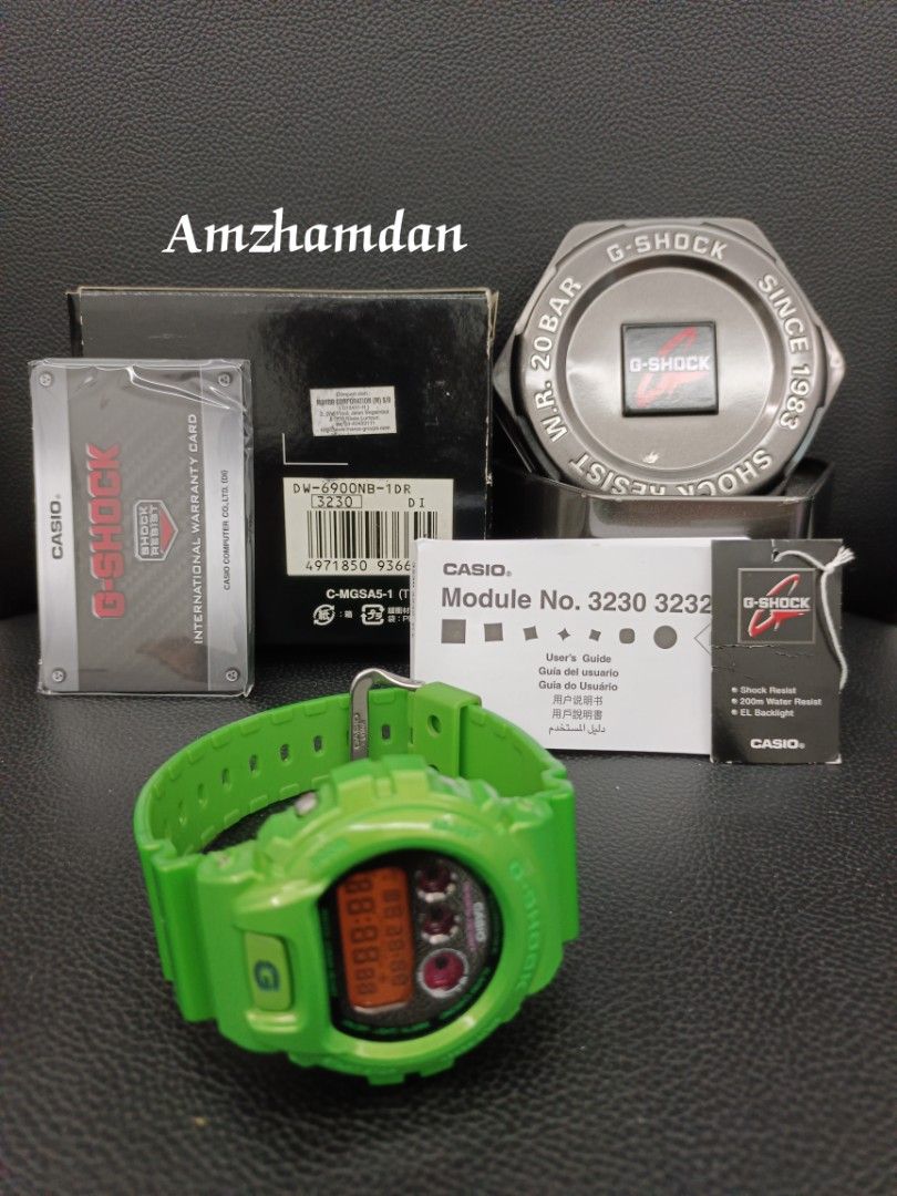 SeeHere Harga Marhaen Gshock Full Custom DW6900 Nb3 aka Hulk