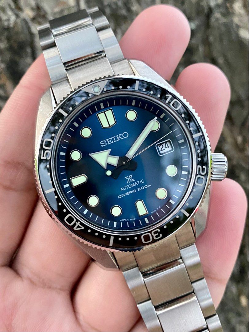 SEIKO Baby Marinemaster 'Great Blue Hole' SBDC065 200m Date 44mm, Luxury,  Watches on Carousell