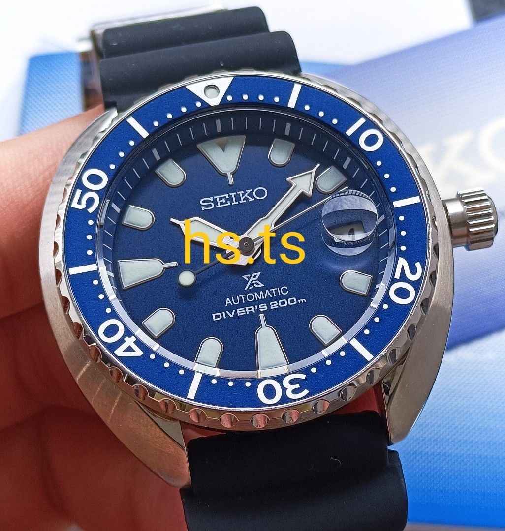 Seiko Mini Turtle Blue Automatic Prospex Divers Watch SRPC39K1, Men's
