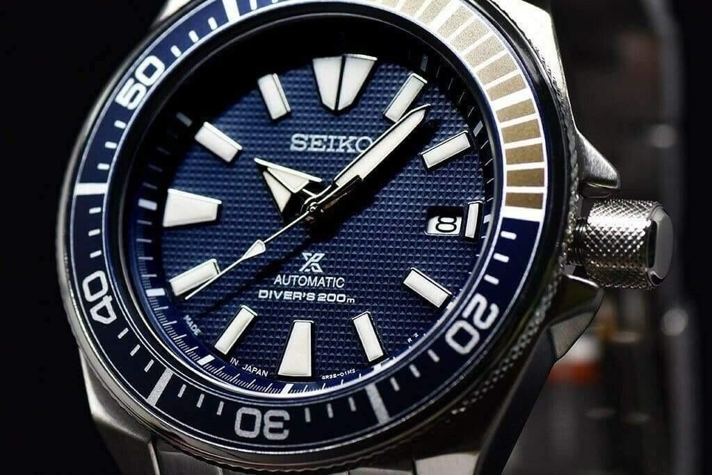 Seiko Prospex Samurai SRPB49 - Diver With “Blue Waffle” Dial, Men's  Fashion, Watches & Accessories, Watches on Carousell