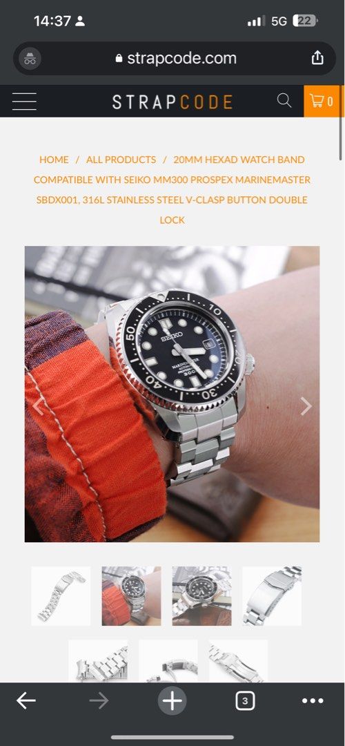 RESERVED] Seiko Prospex MM300 SLA023, Luxury, Watches on Carousell