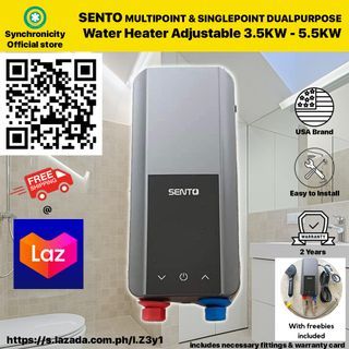 SENTO USA Heater on Promo [2023 Edition] Water Heater Singlepoint Multipoint Dual Purpose