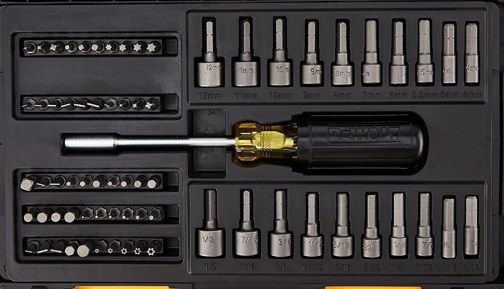 SG stock] DEWALT Screwdriver Bit Set with Nut Drivers, 71-Piece (DWMT73808)  1/4", Furniture  Home Living, Home Improvement  Organisation, Home  Improvement Tools  Accessories on Carousell