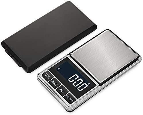 SG stock] Digital Precision Gram Scale, 0.001oz/0.01g 500g Mini Pocket Scale,  Portable Electronic Weight Jewelry Scales, Tare, Auto Off, Stainless Steel,  White Backlit Display(Battery Included), Health & Nutrition, Health  Monitors & Weighing