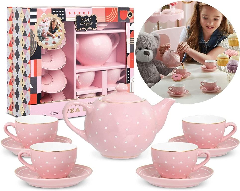 Ceramic tea shop set for girl