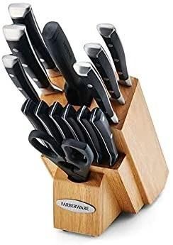 Farberware 15-piece Forged Black Triple Rivet Block Set