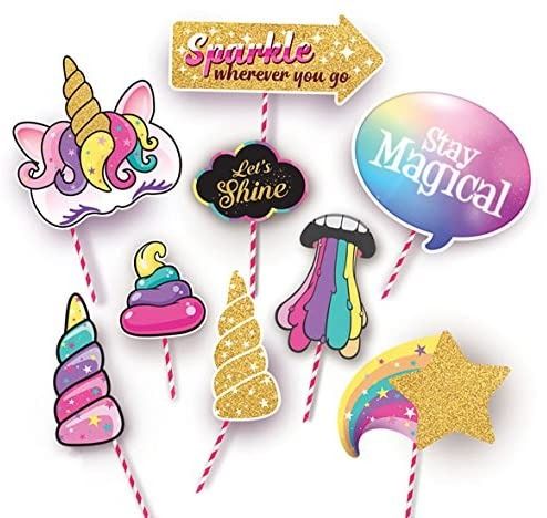 SG stock] Glittery Garden Magical Unicorn Theme Photography Backdrop And  Studio Props Diy Kit Great As Photo Booth Background Rainbow Birthday Party  Supplies And Princess Baby Shower Decorations, Hobbies & Toys, Stationery