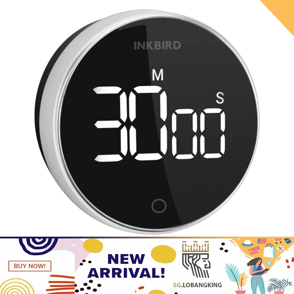 Inkbird Kitchen Timer - Magnetic Timer with Large LED Screen Count Up Down