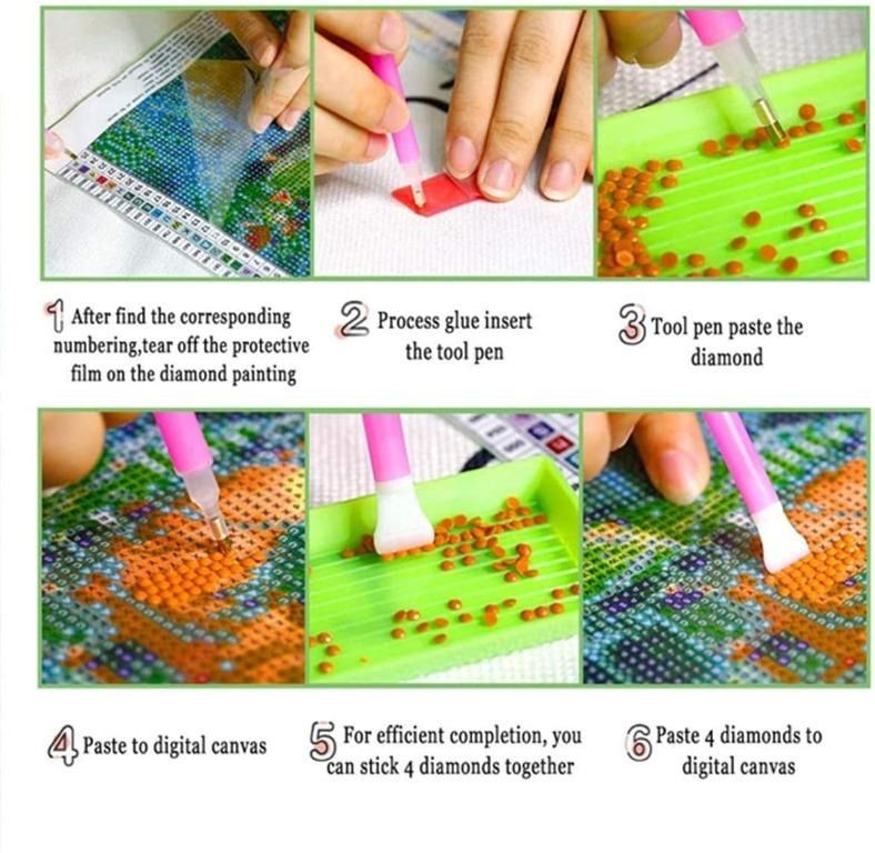 SG stock] Lake Boat DIY 5D Diamond Painting Kits for Adults Kids