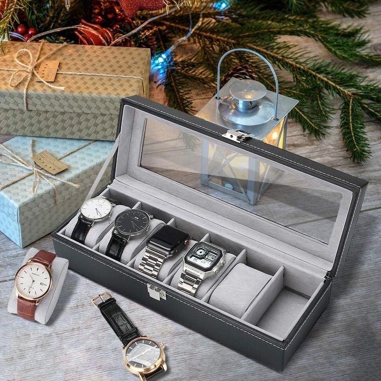Glass watch display case sales