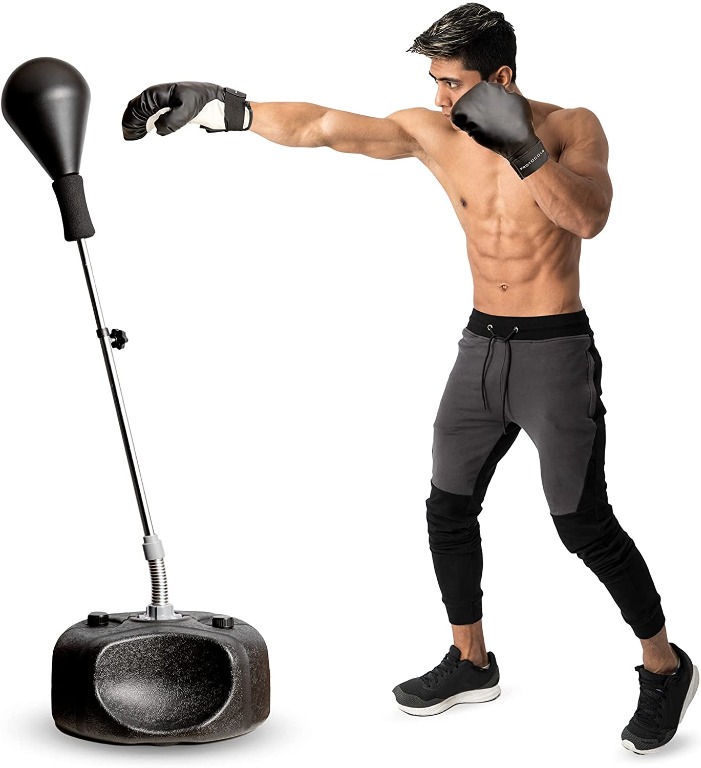 SG stock Protocol Punching Bag with Stand for Adults Kids Punching Bag with Stand Plus Boxing Gloves Adjustable Height Stand Standard
