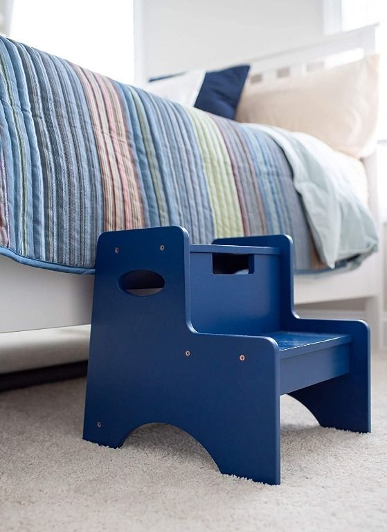 sg stock Wildkin USA Kids Wooden Two Step Stool for Kids and