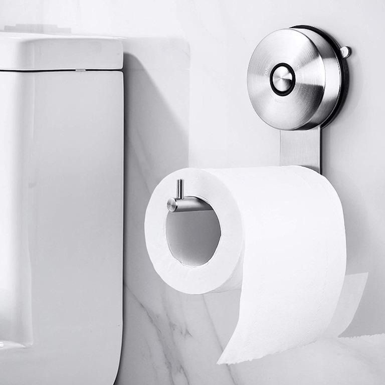 Fdit fdit stainless steel toilet, modern towel holder paper dispenser  powerful vacuum suction cup toilet paper roll holder removab