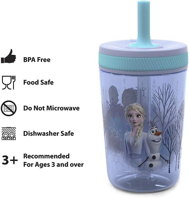 Zak Designs 15oz Hello Kitty Kelso Tumbler Set, BPA-Free Leak-Proof Screw-On Lid with Straw Made of Durable Plastic and Silicone, Perfect Bundle for