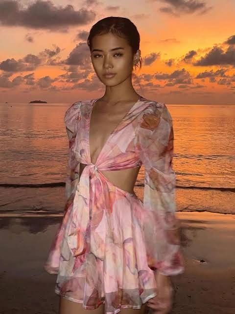 Shein pink floral shop dress