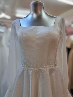 Simple minimalist wedding gown